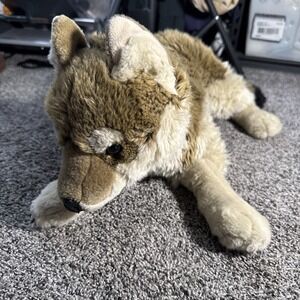FAO Schwarz Super Rare Timber Wolf Plush Stuffed Animal